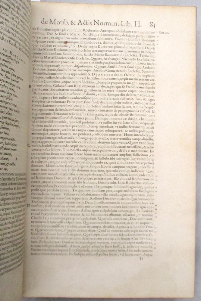 DUCHESNE (Andre) Historiae Normannorum Scriptores Antiqui. Paris 1619, folio, title in red and - Image 3 of 3