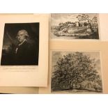 A mixed box of prints and engravings. To include later impressions after Turner, Girton, Constable