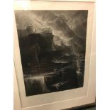 John Martin (1789-1854) Sadak in Search of the Waters of Oblivion, mezzotint, publ. A. Martin