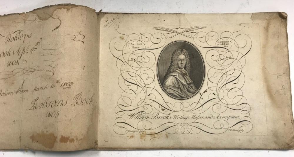 BROOKS, (William) A Delightful Recreation for the Industrious, c. 1717, oblong folio, engraved