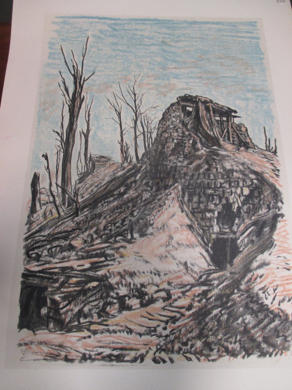 Sir Muirhead Bone (Scottish, 1876- 1953), The War Drawings, a portfolio of lithographs - Image 3 of 8