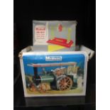 Mamod; TE1A live steam traction engine, boxed and a Line shaft, boxed (2)