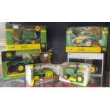 ERTL; A 990 Round Bale, boxed, A 15776 John Deere Log Skidder, boxed, A 5744 John Deere Waterloo