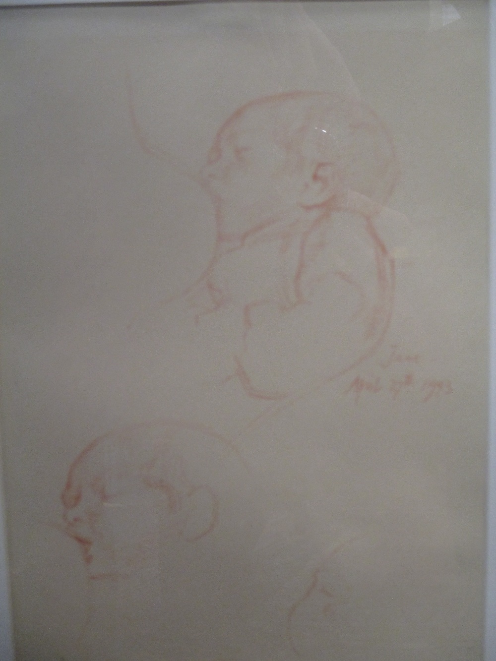 Percy Horton (British, 1897 - 1970) Two studies of nudes and a sketch of a breast feeding baby - - Image 2 of 3