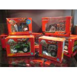 Britains; Massey Ferguson 6613 Tractor, boxed, 9502 MF362, boxed, 9496 Deutz DX 4.57, boxed, Ford