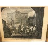 William Hogarth, group of 9 loose engravings, including Stages of Cruelty, Industry and Idleness, 36