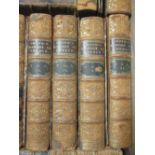 Leather bound books including pickwick papers 1837 first edition (spine repaired, foxing) together