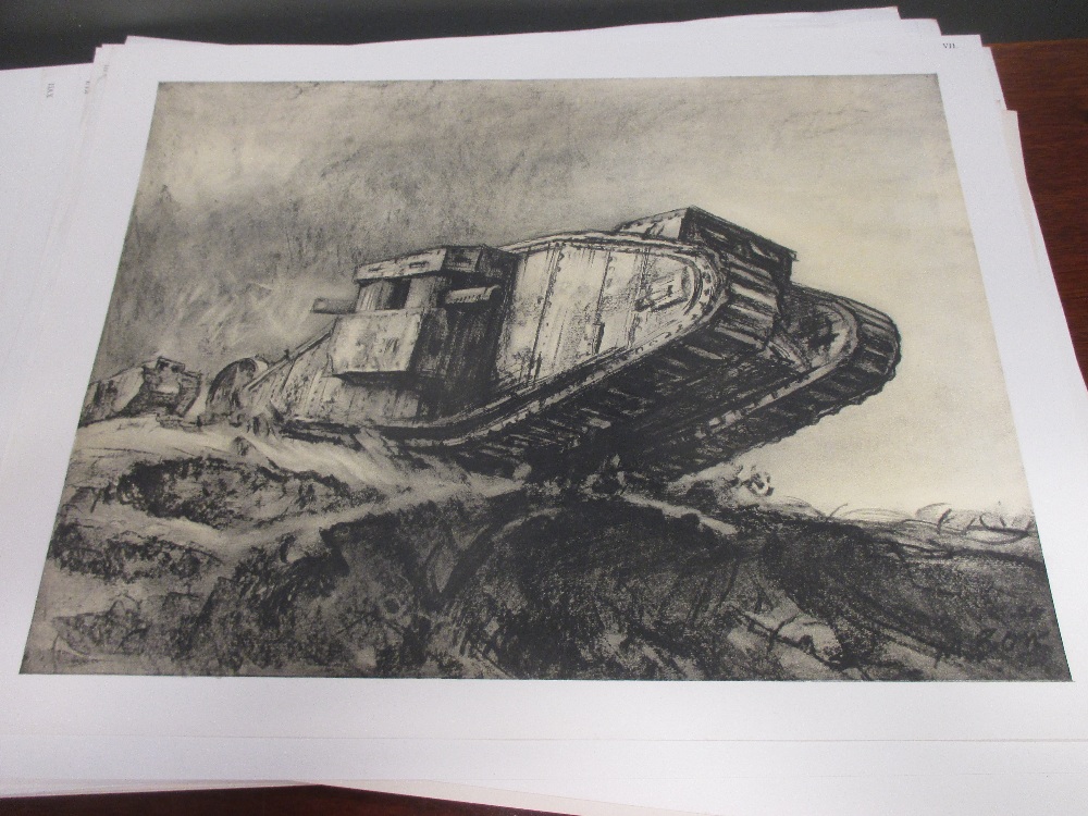 Sir Muirhead Bone (Scottish, 1876- 1953), The War Drawings, a portfolio of lithographs - Image 7 of 8