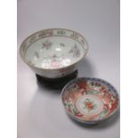 A Samson famille rose bowl and another Oriental bowl (2)