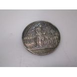 A Jernegan's silver Lottery token 1736, 39mm diameter, by J.S.Tanner