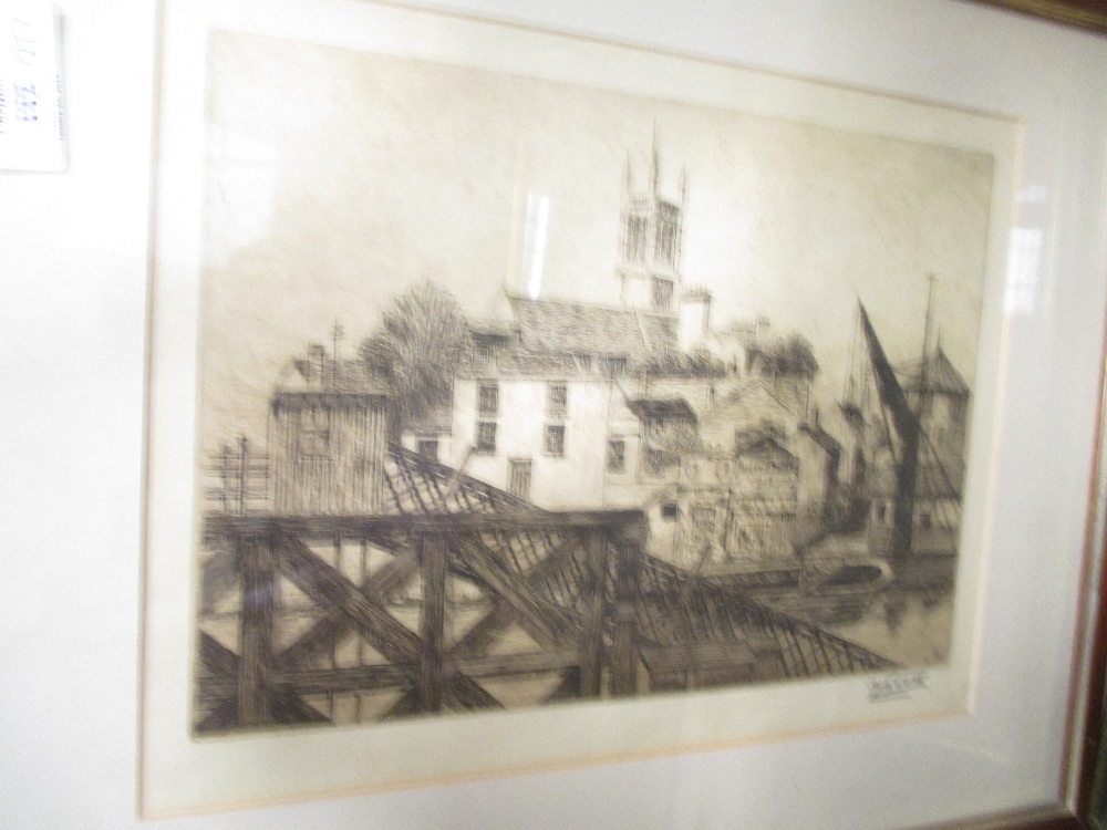 A collection of pictures, mainly woodcuts and etchings, to include Sylvia Penther, Acker Aslund, - Image 8 of 15