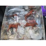 Timpo; Various die-cast cattle, pigs, calves, zoo animals etc, together with four modern die-cast