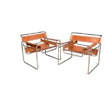 After Marcel Breuer (Hungarian, 1902-1981), a pair of Wassily chairs, originally designed 1925, with