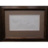 Louise Riley-Smith (British, 20th Century), Reclining nude, signed lower left "Louise Riley-