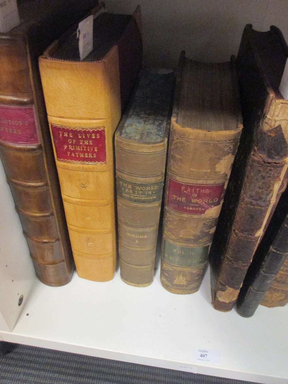 Church literature, mostly leather bound, a mixed assortment of mostly 19th century books, - Image 3 of 3