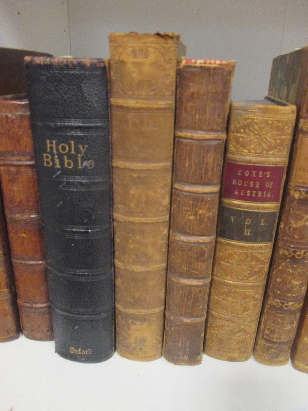 Church literature, mostly leather bound, a mixed assortment of mostly 19th century books, - Image 2 of 3