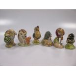 A large collection of Royal albert Beatrix Potter figures to include Mr Alderman Ptolemy, Jeremy