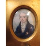 John Bogle (Scottish, 1746-1803, Portrait miniature of a gentleman, oval, 5 x 4cm, and Portrait