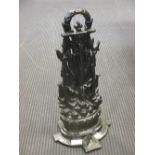 A 19th century cast iron door stop