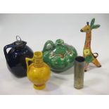 A group of decorative figurines & vases