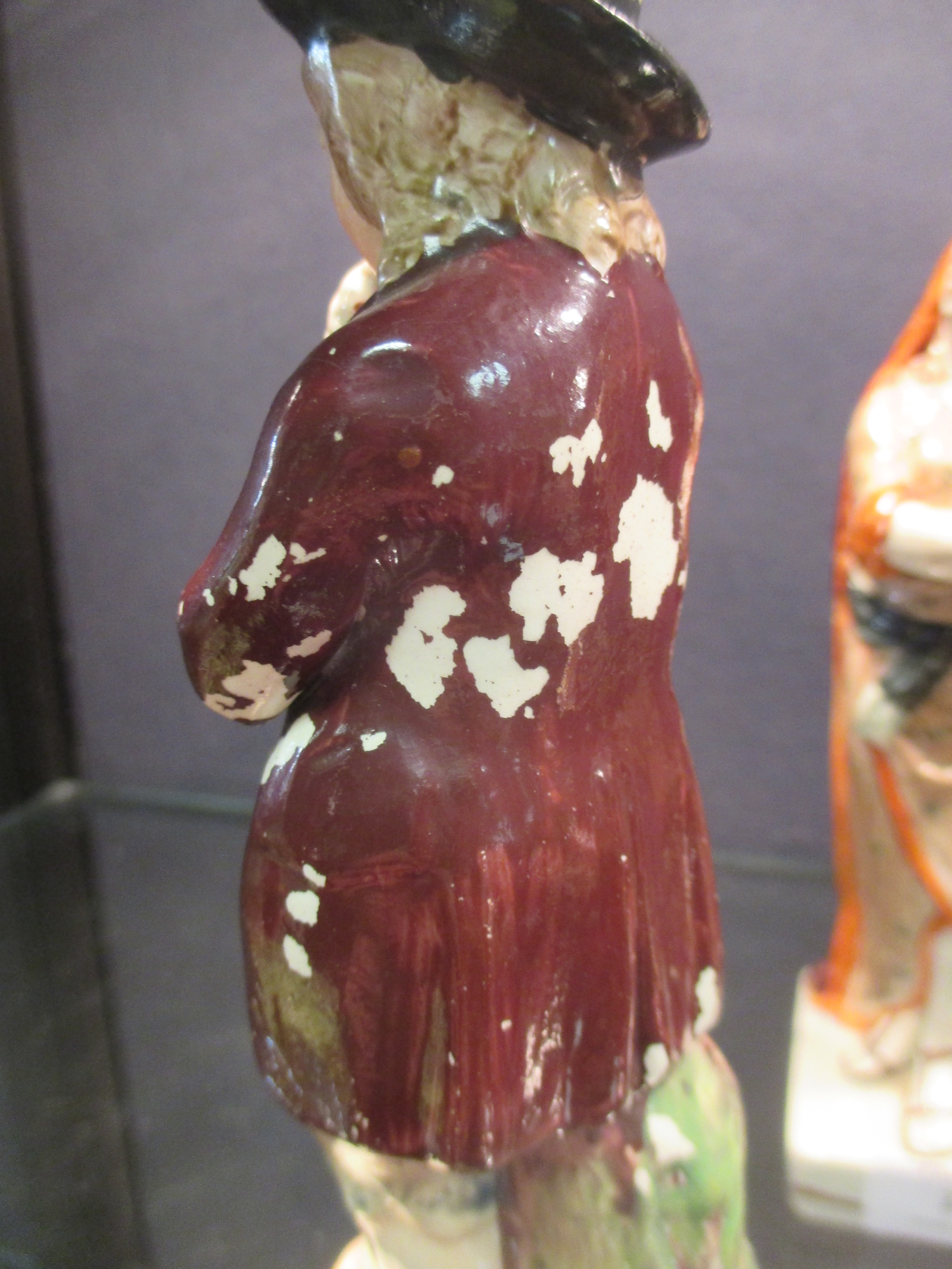 A Walton pearlware figure of a lady archer, a Staffordshire pearlware figure of 'Plenty', two - Image 4 of 7