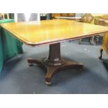 A William IV mahogany tilt-top breakfast table, 76 x 126 x 132cm