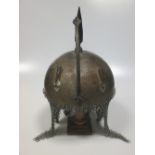 An Persian Kulah Khud spiked helmet in the Mediaeval style