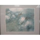 Two WWII prints, to include Nockoldi 'Journeys End' 60 x 54 cm, signed in margin. 'Achtung Spitfire'