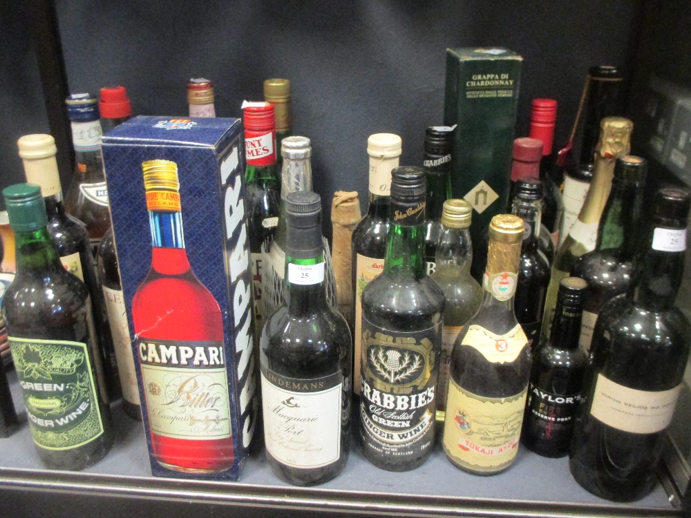 A quantity of liquor and spirits, to include rum, wine, port, whiskey etc