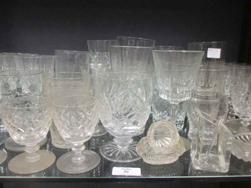 A collection of 19th century and later glassware