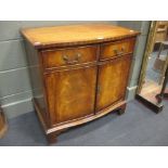 A reproduction mahogany side cabinet, 76 x 76 x 50cm wide