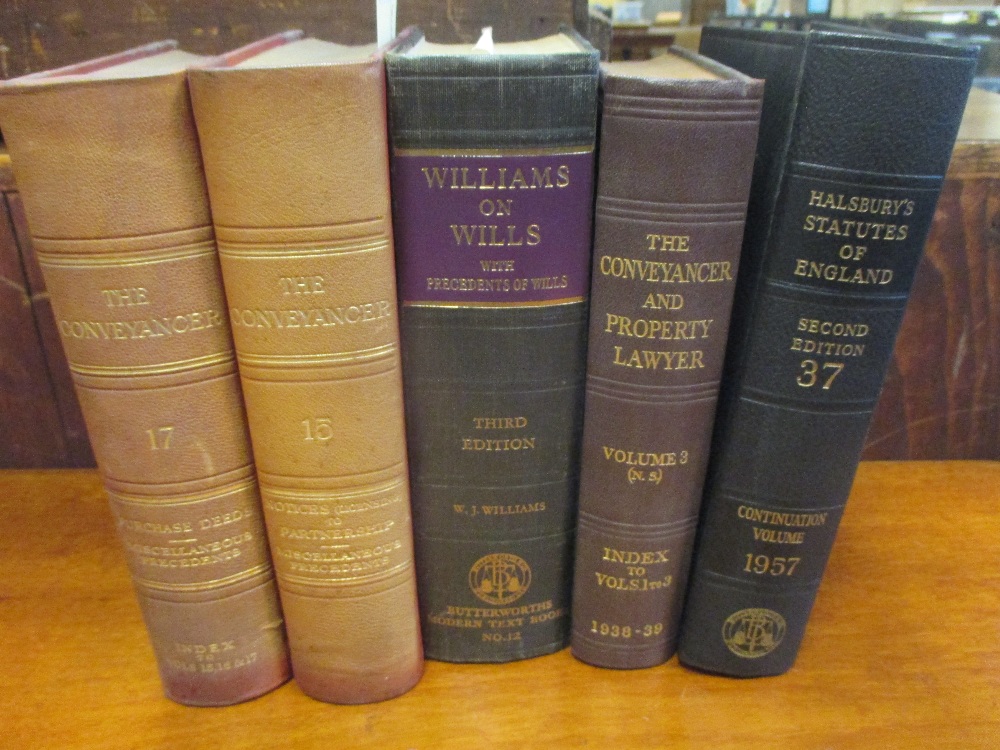 A large collection of Legal reference books on various legal issues, such as licensing notices,