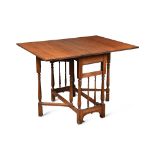 An Arts & Crafts oak drop leaf table, 74 x 76 x 98cm (open) In generally good condition, noting some