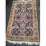 A Persian style rug 202 x 128cm