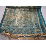 A gold thread Zari brocade shawl