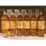 Chateau Suduiraut, Sauternes 1er Cru 1999, 6 bottles (faded labels)