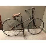 A late 19th century 'Rudge Bicyclette' bicycle, faintly numbered 5726 and marked to the handlebar,