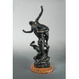 After Gianbologna, a bronze model of 'The Rape of the Sabines',