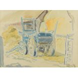 § Ronald Ossory Dunlop, NEA, ARA, RBA (Irish/British, 1894-1973) Farm cart signed 'R. Dunlop' (lower