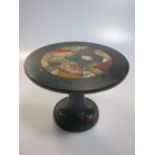 A pietra dura miniature table