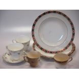 A Royal Crown Derby part 'Ambassador' dinner and tea service and a bone china part tea set