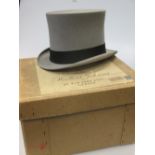 A silk top hat (boxed)