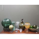 Decorative china and glass, mainly 20th century