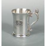 A 20th century silver commemorative half pint tankard, by Birmingham Mint, display marked Birmingham