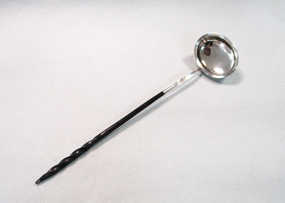 A George III silver punch ladle by the Batemans, Peter, Ann and William, London 1804, the bowl of