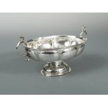 An 18th century Dutch metalwares brandy bowl, maker's mark not traced, Groningen 1763/1764, of