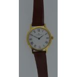 Baume et Mercier - A lady's 18ct gold 'Classima' wristwatch, circa 2000, the signed circular white