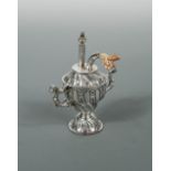 A Victorian silver table cigar lighter, by William Comyns & Sons, London 1895, of urn shaped form