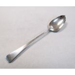 A George III silver basting spoon, by William Eley, William Fearn & William Chawner, London 1809, '