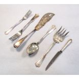 An 80 piece set of late 19th / early 20th century French metalwares cutlery and flatware with